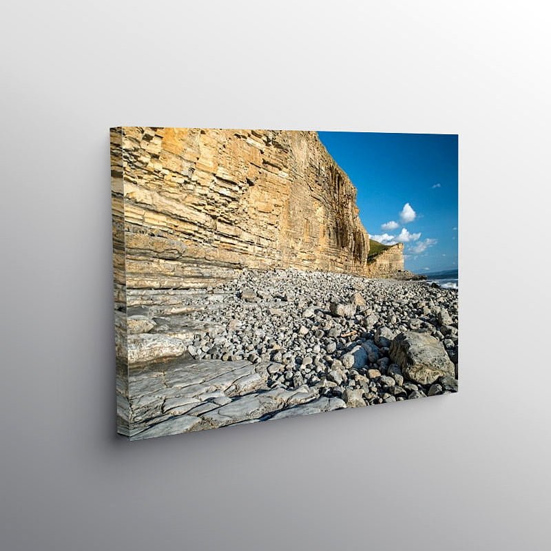 The Glamorgan Heritage Coast at Cwm Nash in South Wales on Canvas