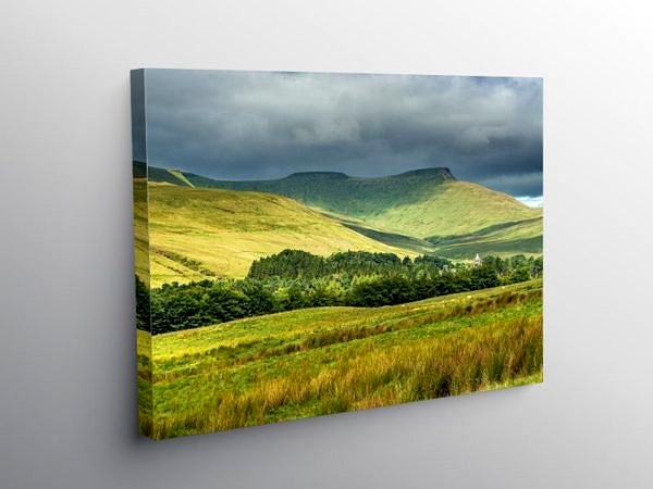 Pen y Fan and Corn Du in the Brecon Beacons on Canvas