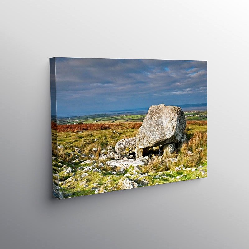 Arthur's Stone burial chamber on the Gower peninsula, Canvas Print