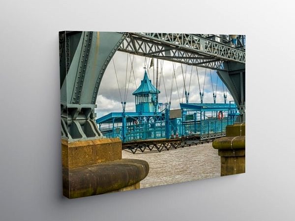 Newport Transporter Bridge Close Up, Canvas Print