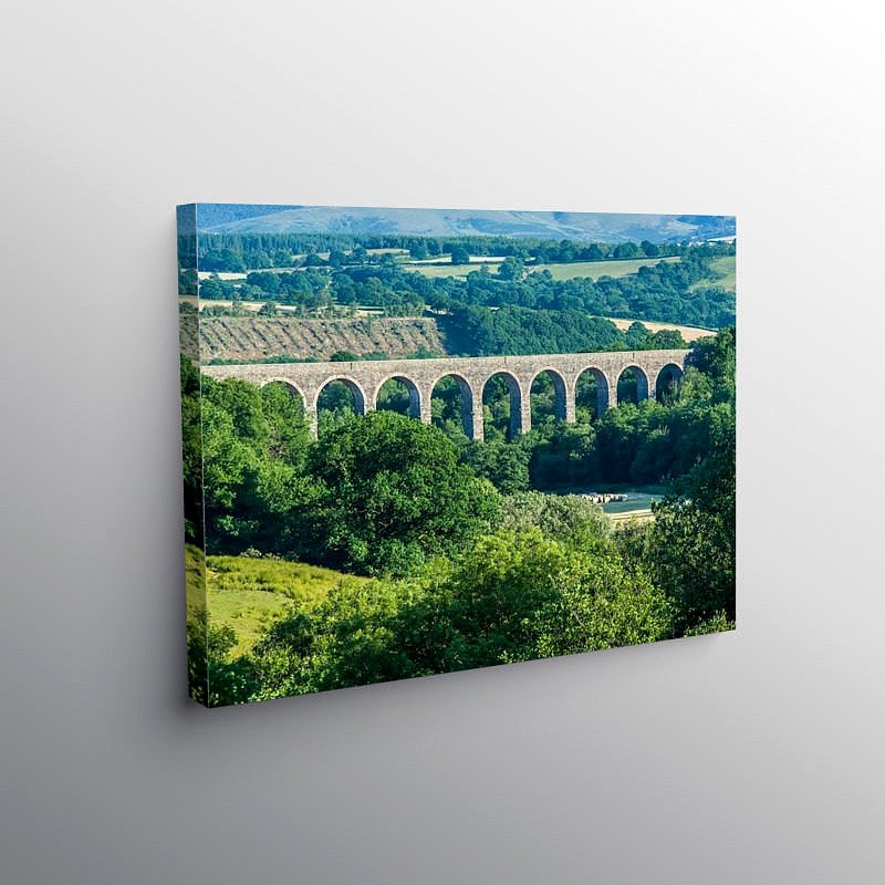 Cynghordy Viaduct on the Heart of Wales Railway Line, Canvas Print