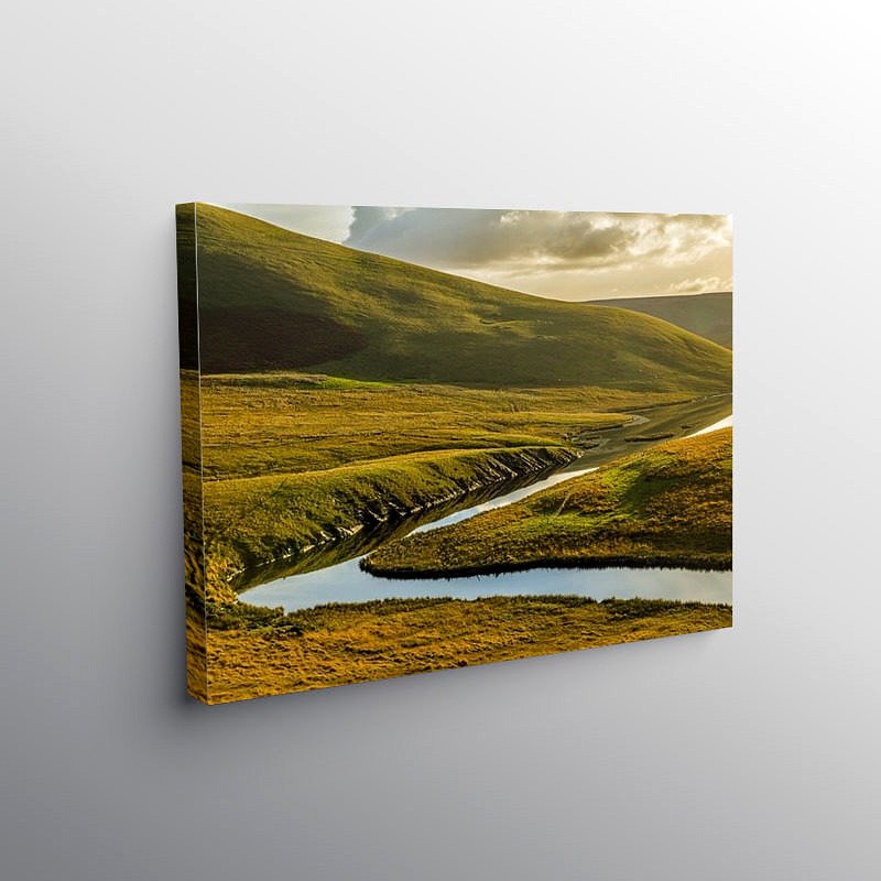 The Top of the Elan Valley Mid Wales, Canvas Print