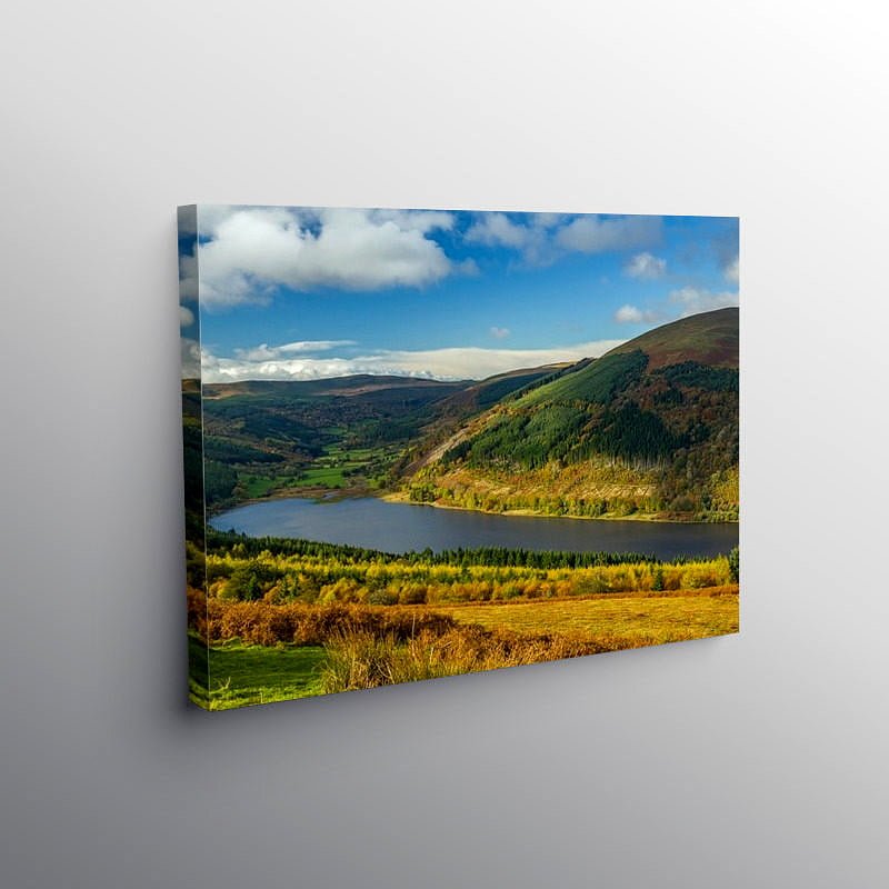 The Talybont Reservoir Central Brecon Beacons, Canvas Print