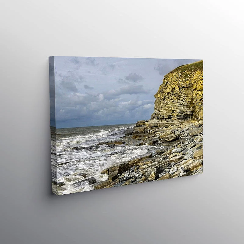 Cliffs at Dunraven Bay Southerndown Glamorgan Heritage Coast, Canvas Print