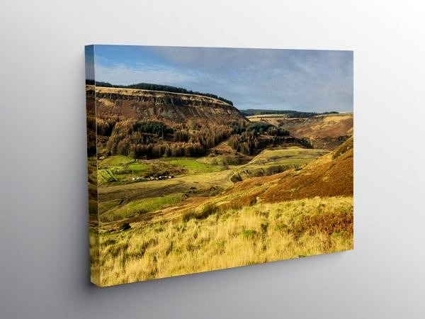 The top of the Rhondda Fawr Valley at Blaenrhondda, Canvas Print