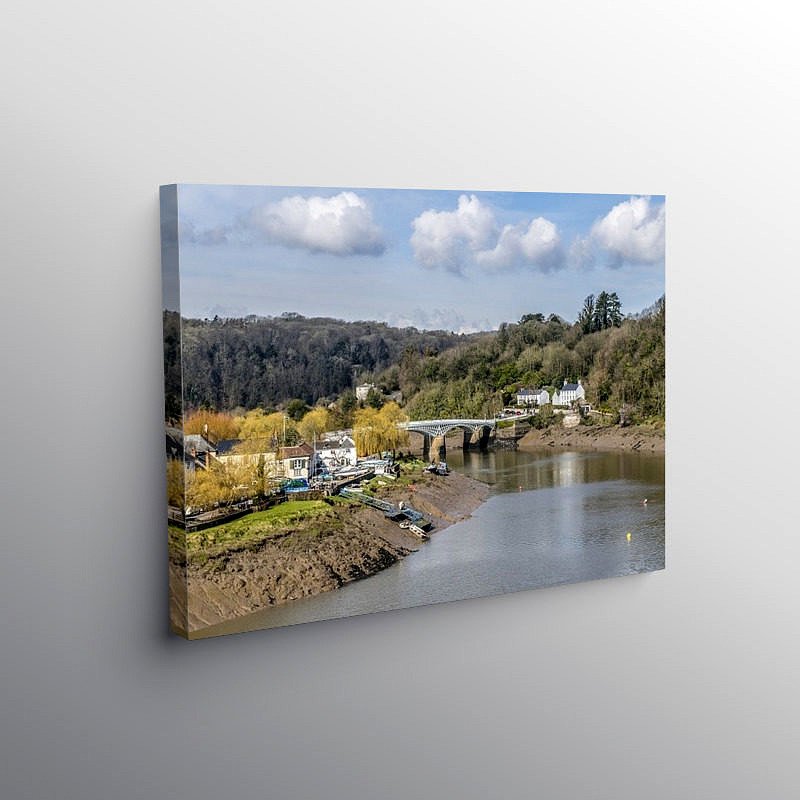 The River Wye at Chepstow, Canvas Print