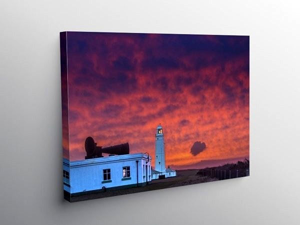 Nash Point Lighthouse at Sunrise, Canvas Print