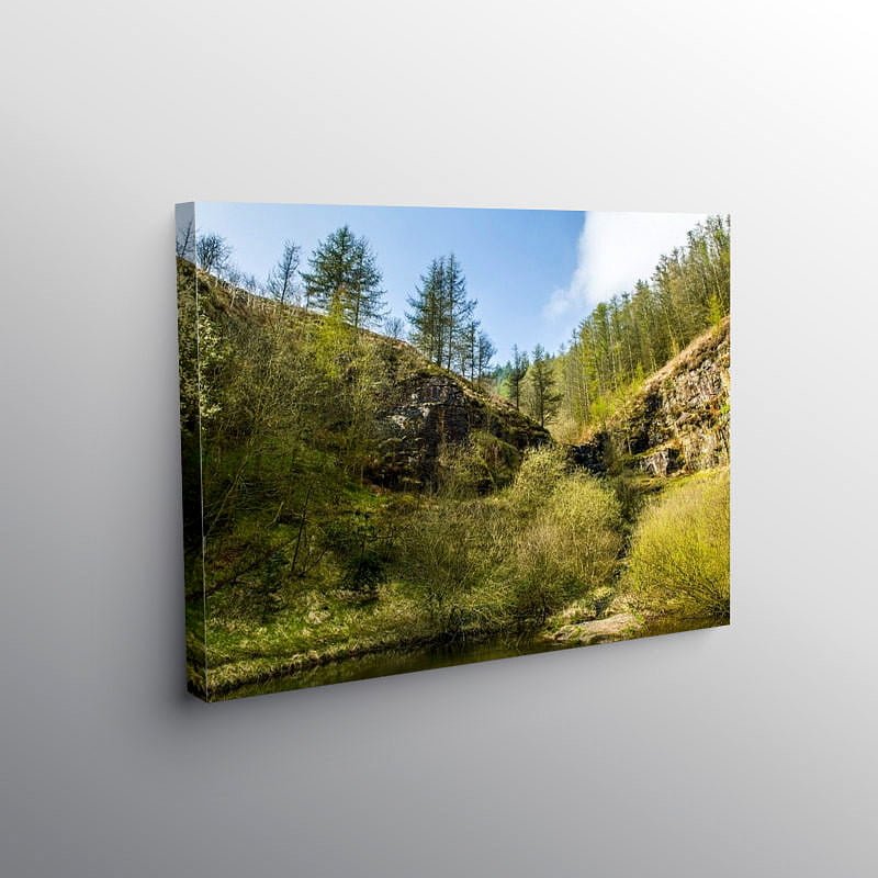 Top end of Clydach Vale Rhondda South Wales, Canvas Print