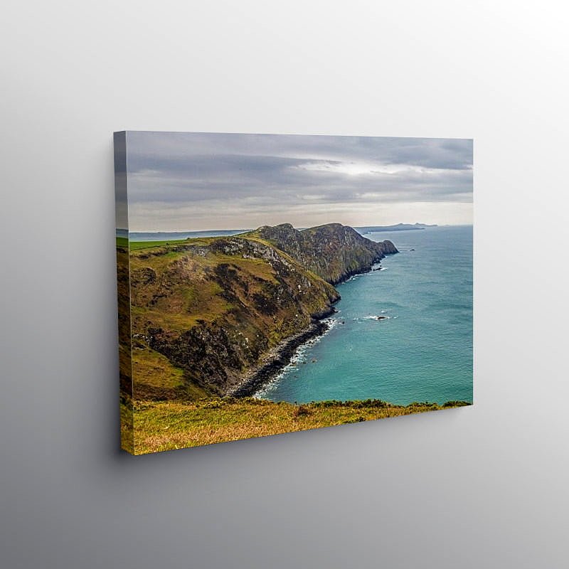 Pwll Deri and Cliffs North Pembrokeshire, Canvas Print