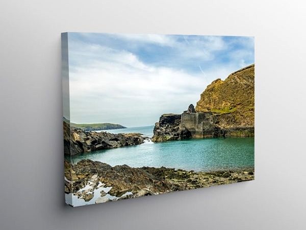 The Blue Lagoon Abereiddy north Pembrokeshire, Canvas Print