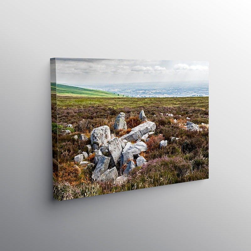 View from the Blorenge Hill towards Herefordshire, Canvas Print