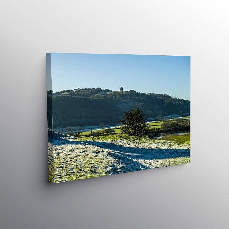 Paxtons Tower from Dryslwyn Castle, Canvas Print