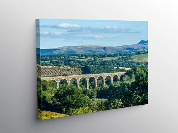 Cynghordy Railway Viaduct Mid Wales, Canvas Print