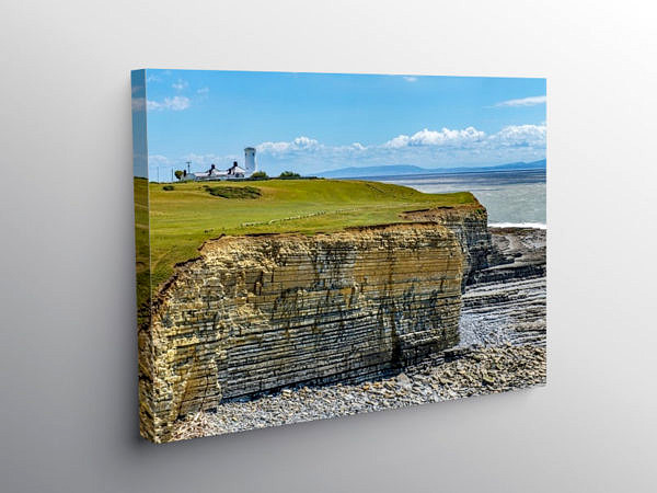 Nash Point and Old Lighthouse, Canvas Print