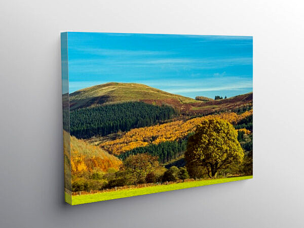 Tor y Foel from the Talybont Valley in Autumn Brecon Beacons, Canvas Print