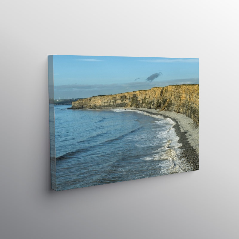 Nash Point Beach Glamorgan Heritage Coast Cliffs, Canvas Print