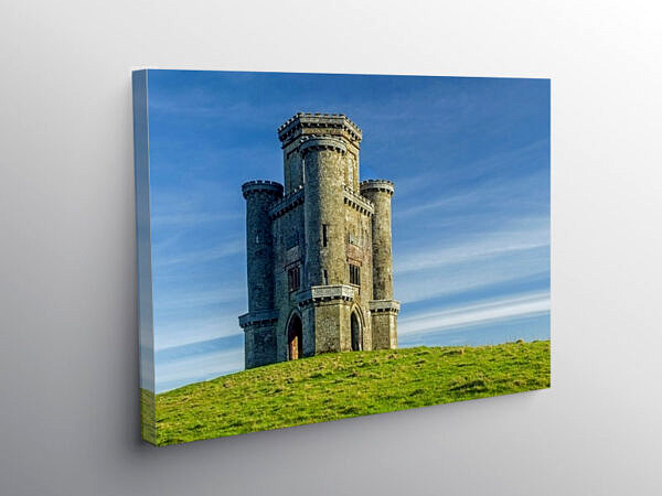 Paxtons Tower above Llanarthne in Carmarthenshire, Canvas Print