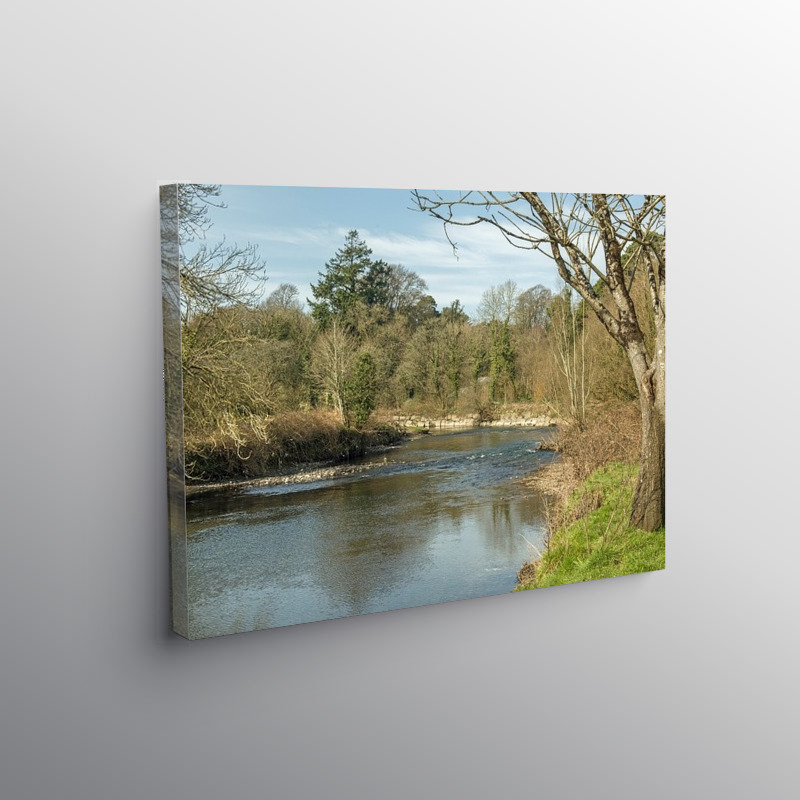 The River Ogmore at Merthyr Mawr south Wales, Canvas Print