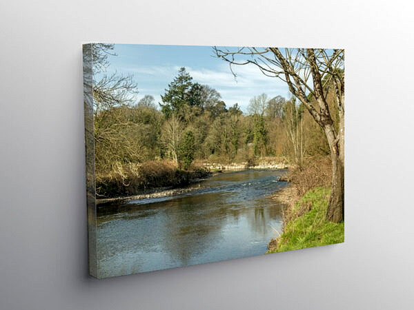 The River Ogmore at Merthyr Mawr south Wales, Canvas Print