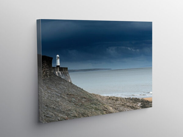 Porthcawl Lighthouse South Wales Coast, Canvas Print