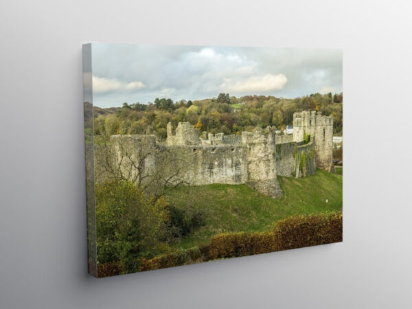 Chepstow Castle Bordering England and Wales, Canvas Print