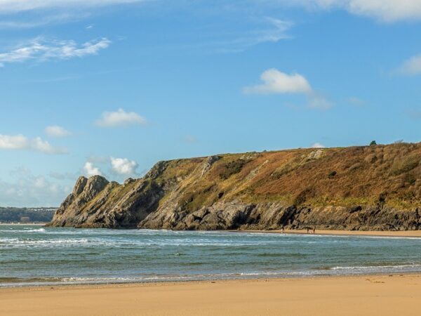 Three Cliffs Bay and Great Tor Gower