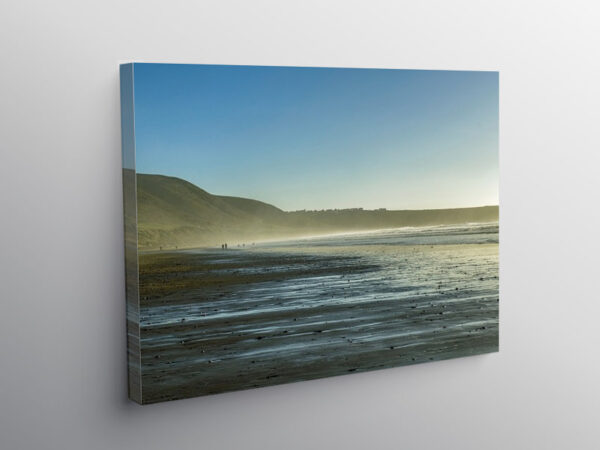 Rhossili Beach January Gower Coast, Canvas Print